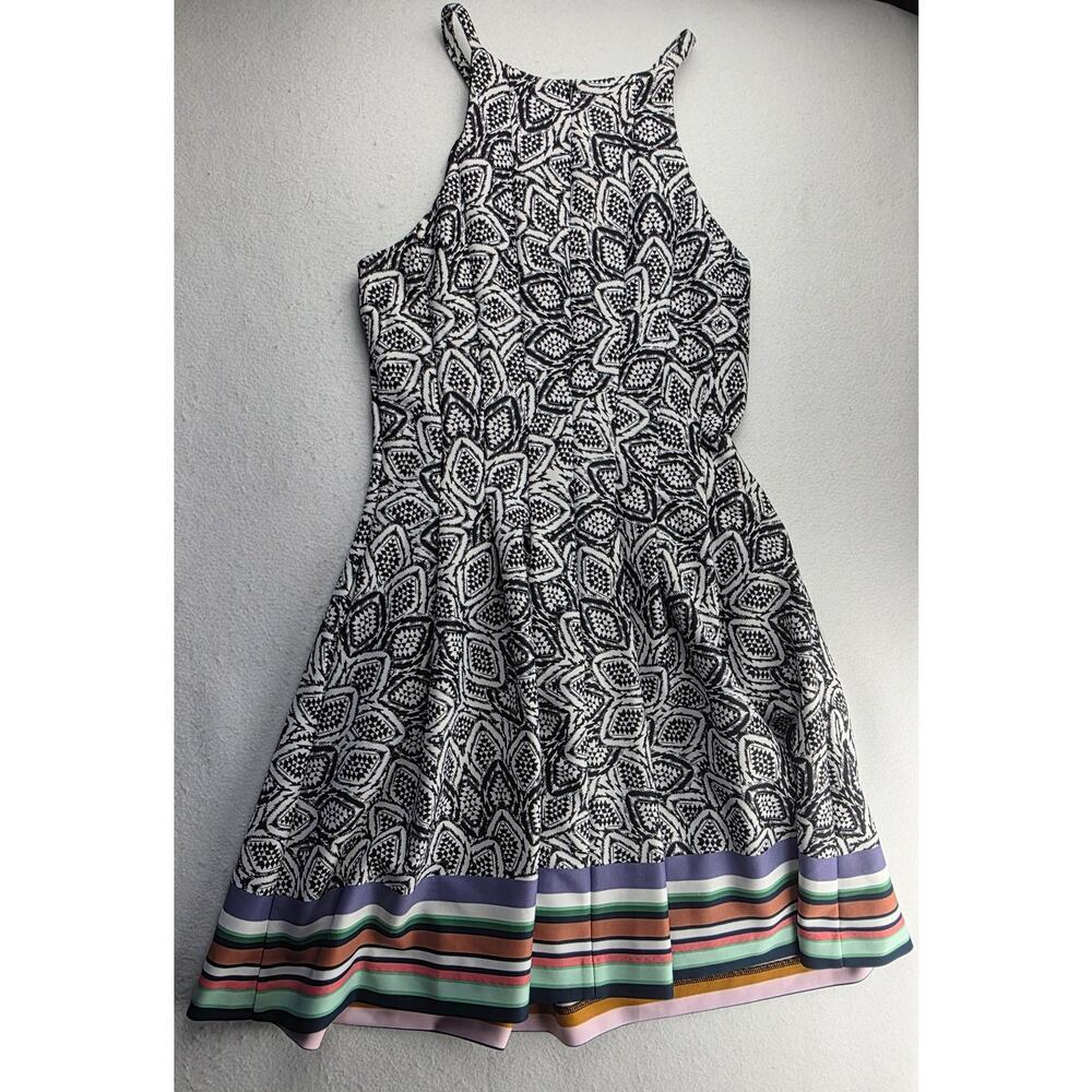 Vince Camuto Halter Multi Colored Mini Dress Size 8 NWT - Picture 4 of 13